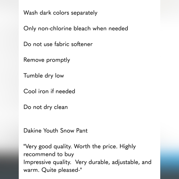 Dakine Youth Snow Pant, New - Picture 10 of 10